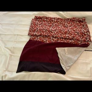 Loft, Silk Combo Scarf/Wrap